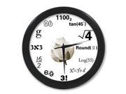 Math Formula Wall Clock 9.65 in Diameter