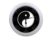 China Taichi Yinyang Eight Diagram Shaped Appetizer Wall Clock 9.65 in Diameter