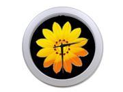 Sun flower Wall Clock 9.65 in Diameter