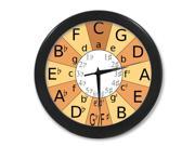 Circle of Fifths Exquisite Wall Clock 9.65 in Diameter