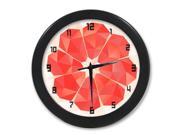 Multicoloured Orange Cut Plane Wall Clock 9.65 in Diameter