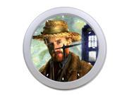 Vincent van Gogh painting and Doctor Who Tardis Wall Clock 9.65 in Diameter