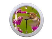 Hummingbird Wall Clock 9.65 in Diameter