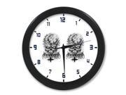 Harley Davison Motorcycle Skull Wall Clock 9.65 in Diameter