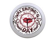 Lip Print Kiss Me Wall Clock 9.65 in Diameter