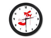 Female High heeled Shoes Wall Clock 9.65 in Diameter