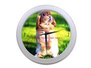 Time Runs Faster Than Rabbit Wall Clock 9.65 in Diameter