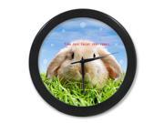 Time Runs Faster Than Rabbit Wall Clock 9.65 in Diameter