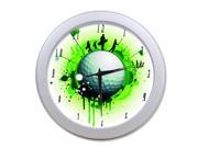 Golf Ball Wall Clock 9.65 in Diameter