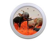 Cute Dog Chihuahua Wall Clock 9.65 in Diameter