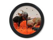 Cute Dog Chihuahua Wall Clock 9.65 in Diameter