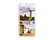 Durable Platic Case Cover for iPhone6 Plus 5.5 Light House Pattern Printed Cell Phones Shell