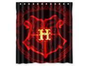 Fashion Design Harry Potter Hogwarts Badge Bathroom Waterproof Polyester Fabric Shower Curtain With Hooks 66