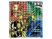 Fashion Design Harry Potter Hogwarts Badge Bathroom Waterproof Polyester Fabric Shower Curtain With Hooks 60