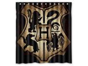 2016 Waterproof Bath Curtain Harry Potter Hogwarts Badge Home decor Bathroom Shower Curtain PEVA Fabric Shower Curtain 66