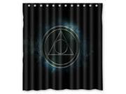 Waterproof Shower Curtain Harry Potter Deathly Hallows High Quality Bathroom Curtain With Hooks 60