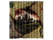 Waterproof Shower Curtain Harry Potter Hogwarts Badge High Quality Bathroom Curtain With Hooks 66