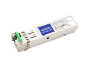 AddOn AdTran Compatible TAA compliant 100Base BX SFP Transceiver SMF; 1490nmTx 1550nmRx; 80km; LC; DOM