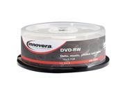 Innovera DVD Rewritable Media DVD RW 4x 4.70 GB 25 Pack Spindle