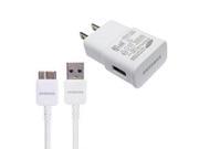 Samsung Galaxy Note 3 N9000 2A Travel Charger Head EP TA10JWS with 3 FT Cable