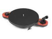 PRO JECT Elemental Manual Turntable with 8.6 Ultra Low Mass Tonearm Red and Black