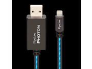 PipeLine Photon Lightning USB Cable 3 Feet Blue