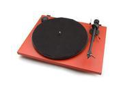 Pro Ject Essential II Turntable with Ortofon OM 5E Cartridge Red
