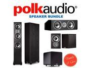 Polk Audio TSi400 111 5.1 Home Theater Speaker Package Black