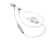 JBL E25BT Wireless In Ear Headphones with Three Button Remote and Mic White