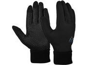 AlpxGear Touchscreen Winter Gloves for Men and Women Comes with Snow Fleece Hat for Cold Weather Large