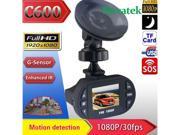 1080P FULL HD Car Auto Vehicle DVR Digital Video Recorder Car Black Box C600F