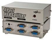 1 VGA In 4 Out VGA Splitter Distribution Amplifier Booster 500 MHz 2048x1536 4 PORT