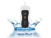 Cute White Black Digital Clip Waterproof 4G 4GB Sport Mp3 Music Player with FM Radio Swimming Surfing SPA IPX8