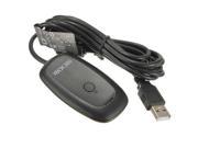 PC Wireless Controller Gaming USB Receiver Adapter For Microsoft XBOX 360 Black White