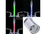 Glow LED Water Faucet Stream Light Temperature Sensor Green Red Blue