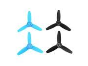 Hot selling Leaf Propellers Main Blades Rotors Props CW CCW for Parrot Bebop Drone 3.0 Blue Black