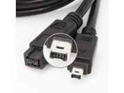 10 FEET 9-4 FIREWIRE 800 400 CABLE 9P-4P 9 TO 4 PIN 1394B 10FT IMAC MACBOOK 10 FEET 9-4 FIREWIRE 800 400 CABLE 9P-4P 9 TO 4 PIN 1394B 10FT IMAC MACBOOK