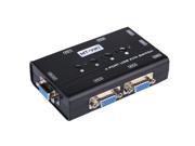 MT 460KL 4 Port USB KVM Switch Manual Switcher 1920x1440 with Cables Wide Screen