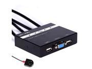 MT 480KL 4 Port VGA USB Manual KVM Switch with Extension Switcher High Resolution