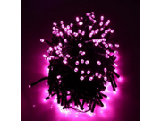 7M 50 LED Solar Powered String Fairy Lights Chirismas Festival Decoration Lights Pink