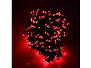 12M 100 LED Solar Powered String Fairy Lights Chirismas Festival Decoration Lights Red