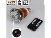 SPY HIDDEN LED Light Bulb Video Camera Mini DV Night Vision Voice Remote 720P