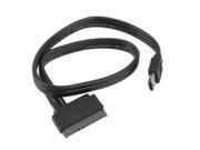 Power eSATA USB 2.0 5V 12V Combo to 2.5 3.5 22pin SATA HDD Adapter Cable