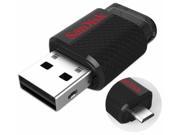 SanDisk Ultra Dual 16GB USB OTG Flash Drive support Android system of mobile and computer 32GB=216GB Pack of 2