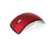 HOT 2.4G Wireless Foldable Folding Optical Mouse Mice USB Receiver For PC Laptop Red