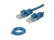 30 Ft Blue RJ45 Cat6 Ethernet Network Patch Cable For Ethernet Router Switch