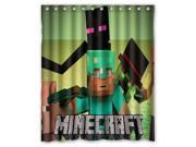 Eco friendly Waterproof Shower Curtain Minecraft Bathroom Polyester Fabric Shower Curtain Size 60 W *72 H
