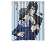 Custom Black Butler Waterproof Shower Curtain 60 W *72 H High Quality Bathroom Curtain With Hooks