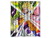 Bathroom Products Polyester Fabric 60 W *72 H Dragon Ball Z Waterproof Shower Curtain