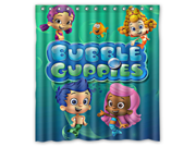 Bathroom Products Polyester Fabric 66 W *72 H Bubble Guppies Waterproof Shower Curtain